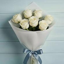 Букет 7 Белых роз Эдлесс Лав #REPLACE_PRED# Праслово
