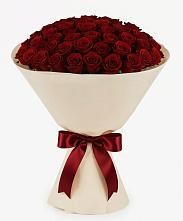 Букет 101 Бордовая роза Блэк Бакарра в Праслово