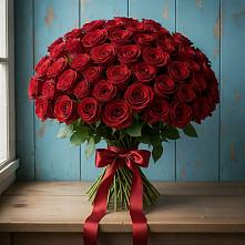 Букет Красные розы Блэк Меджик в Праслово