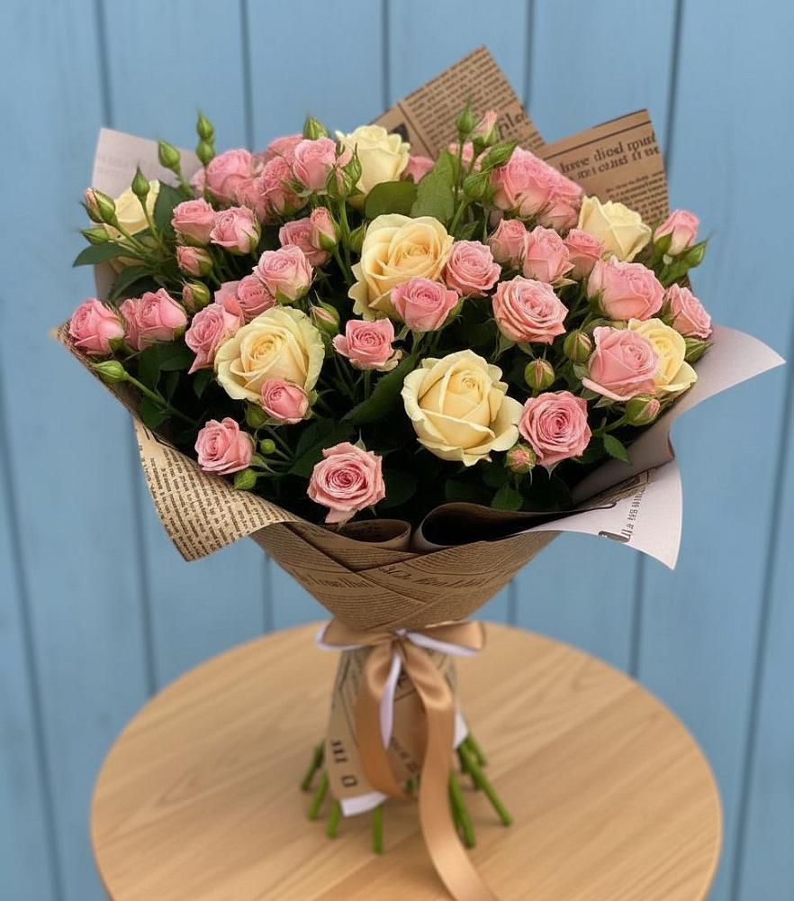 Букет цветов из: Розы в Праслово