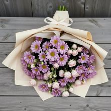 Букет цветов из:  Розы и Хризантемы в Праслово