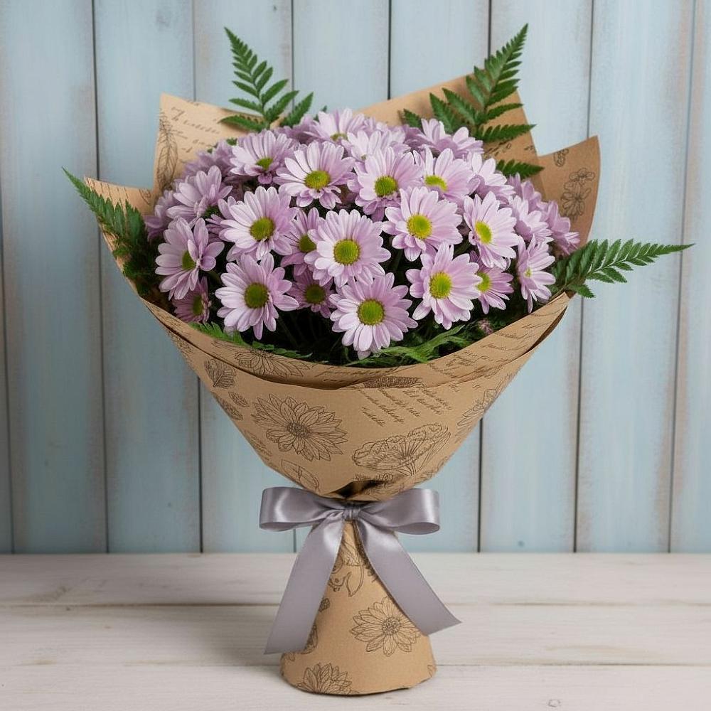 Букет цветов из: Хризантемы в Праслово