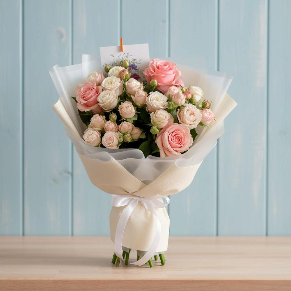 Букет цветов из: Розы в Праслово