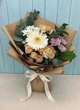 Букет цветов из:  Герберы и Хризантемы в Праслово