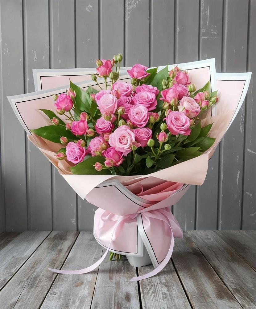 Букет Розовый кустик в Праслово