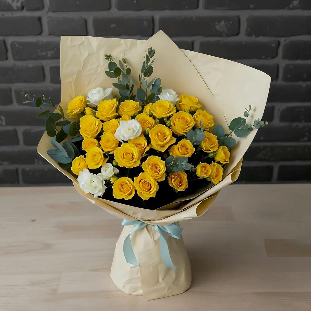 Букет цветов из: Розы в Праслово