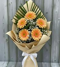 Букет цветов из:  Герберы в Праслово